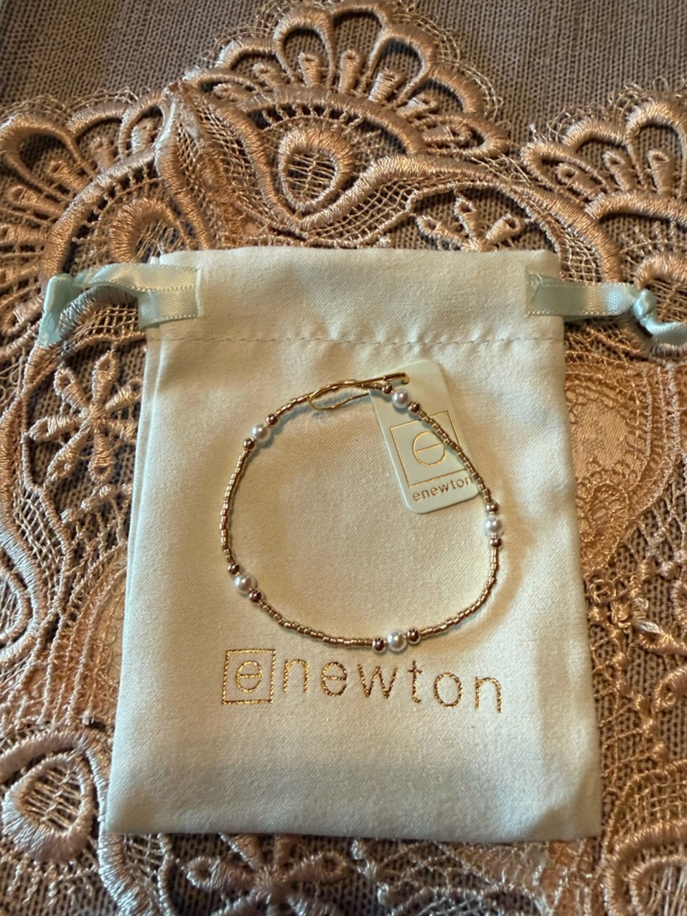 Enewton Gameday Hope Purpose Pearl Gold Luster Bracelet